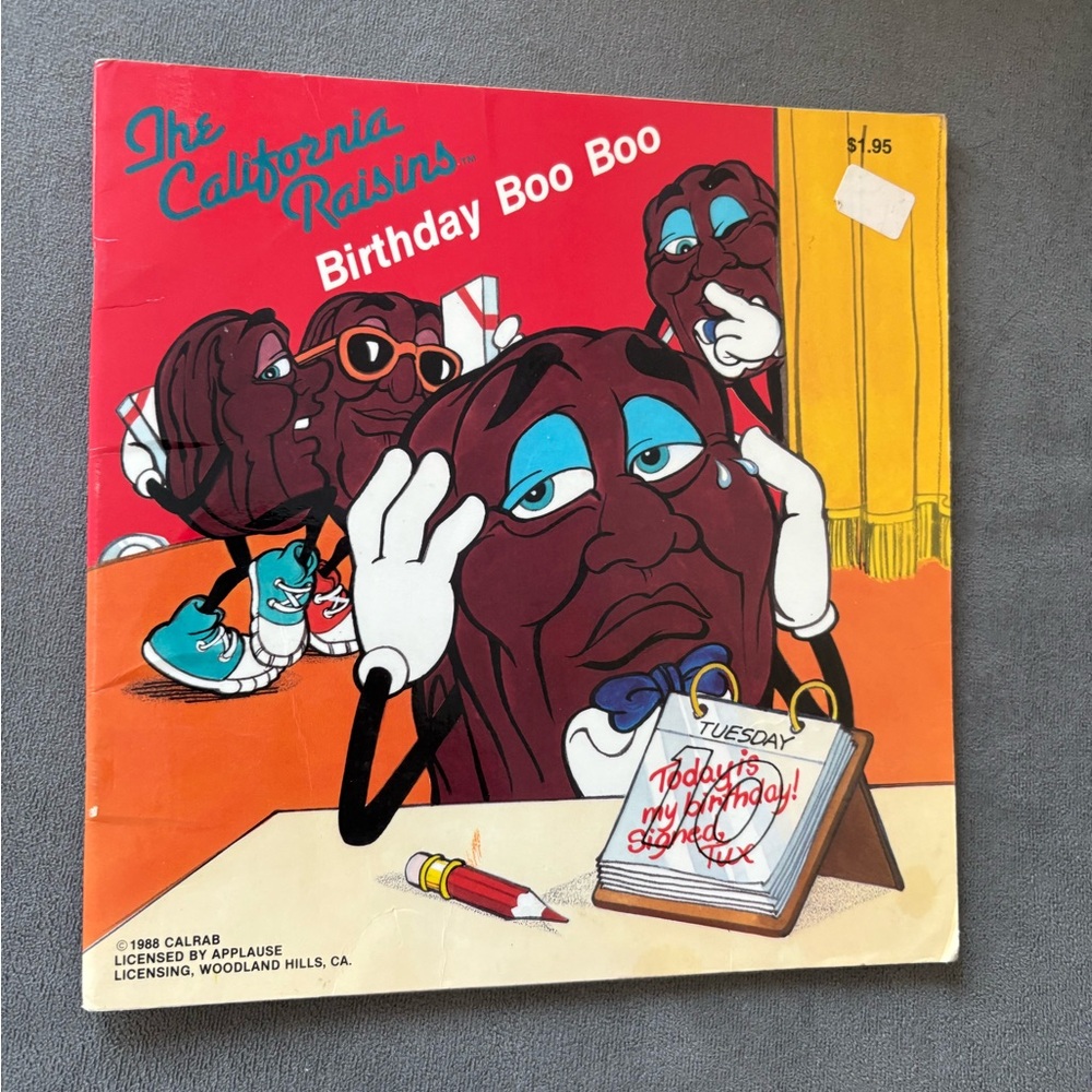 The California Raisins Birthday Boo Boo by David Nichols (Paperback) 1988